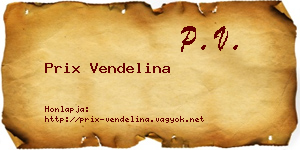 Prix Vendelina névjegykártya